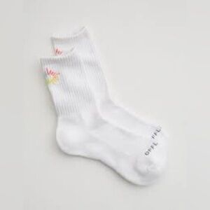 Offline by Aerie White Crew Socks